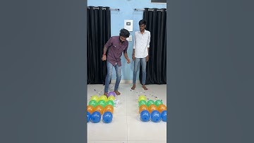 Roll Dice 🎲 With Multi Colour Pop Balloon Challenge #shorts