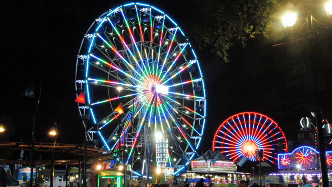 NC State Fair Rides at Night YouTube