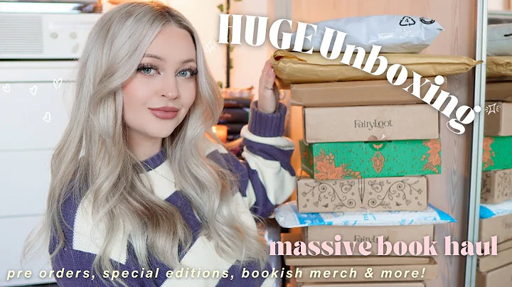 HUGE book unboxing haul!! 📦💫waterstones, amazon, special editions, bookish merch & more!