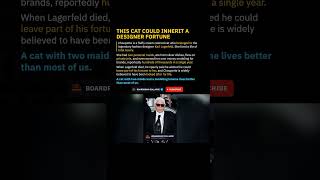 Karl Lagerfeld's Cat May Inherit Millions