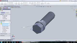 Hex bolt solidworks