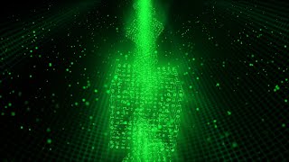 Blockchain Technology Concept in Futuristic Binary Computer Network 4K VJ Loop Moving Background