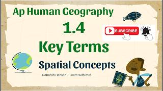Ap Human Geography   1 4  Spatial Concepts  - Key Terms - Key to the 5!