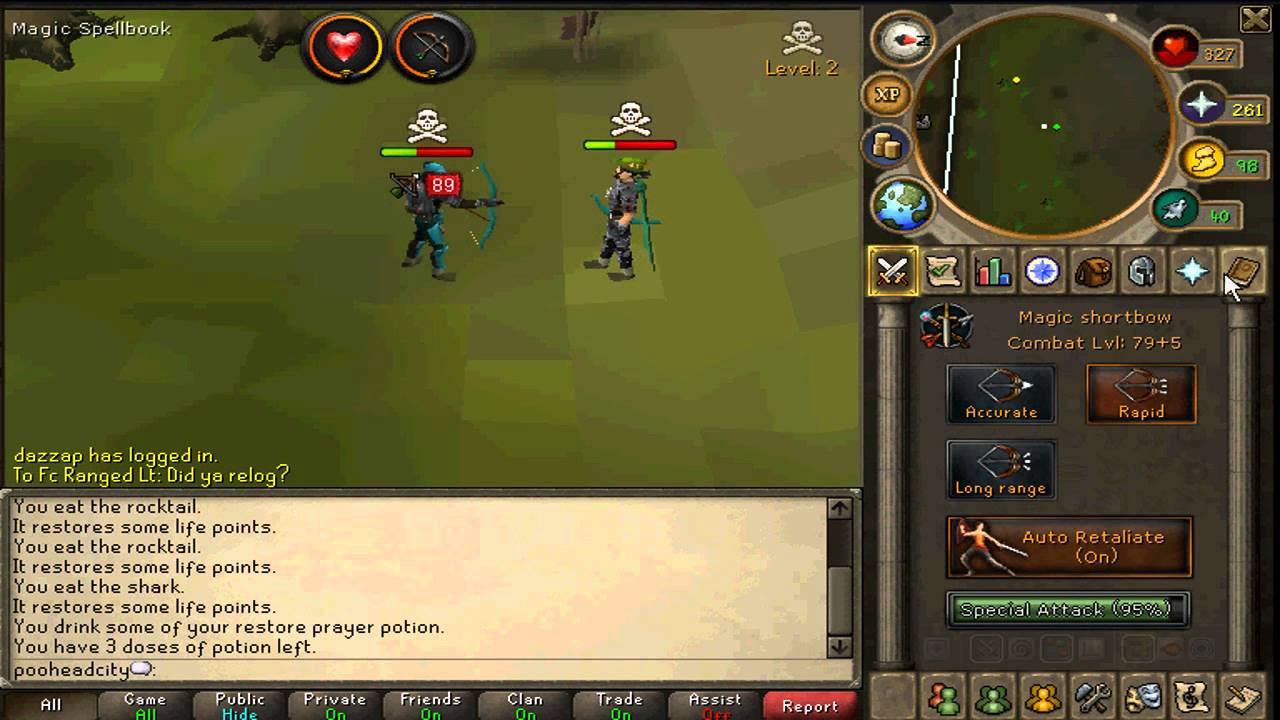 Rune Range Tank Pking | Msb/Handcannon/Dbow | Runescape 2012 | 
