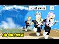 SURVIVE the TSUNAMI in ROBLOX (featuring Dwayne )