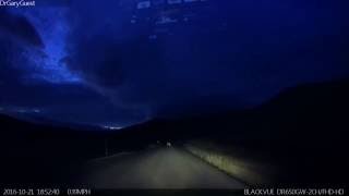 4 deer cross Brackett Creek road at night caught on my dash cam
