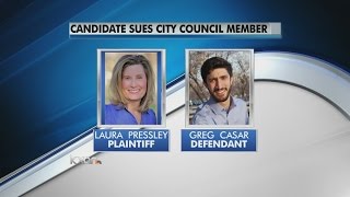 Candidate sues city council member