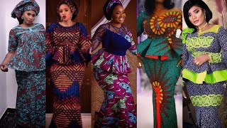 2022 African Print Fashion Styles | Ankara Skirt & Blouse Styles; Bazin Riche African Print Styles