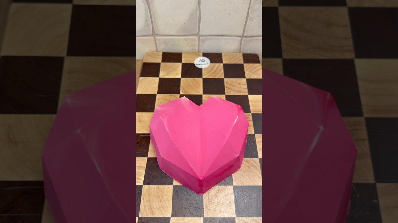 Chocolate Caramel Heart Cheesecake ❤️ 