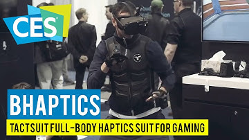 Tactsuit Full-Body Haptics Suit for Gaming, Music, and VR! BHaptics at CES 2020!