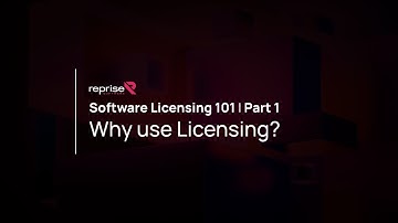 Software Licensing 101 part 1 - why use licensing