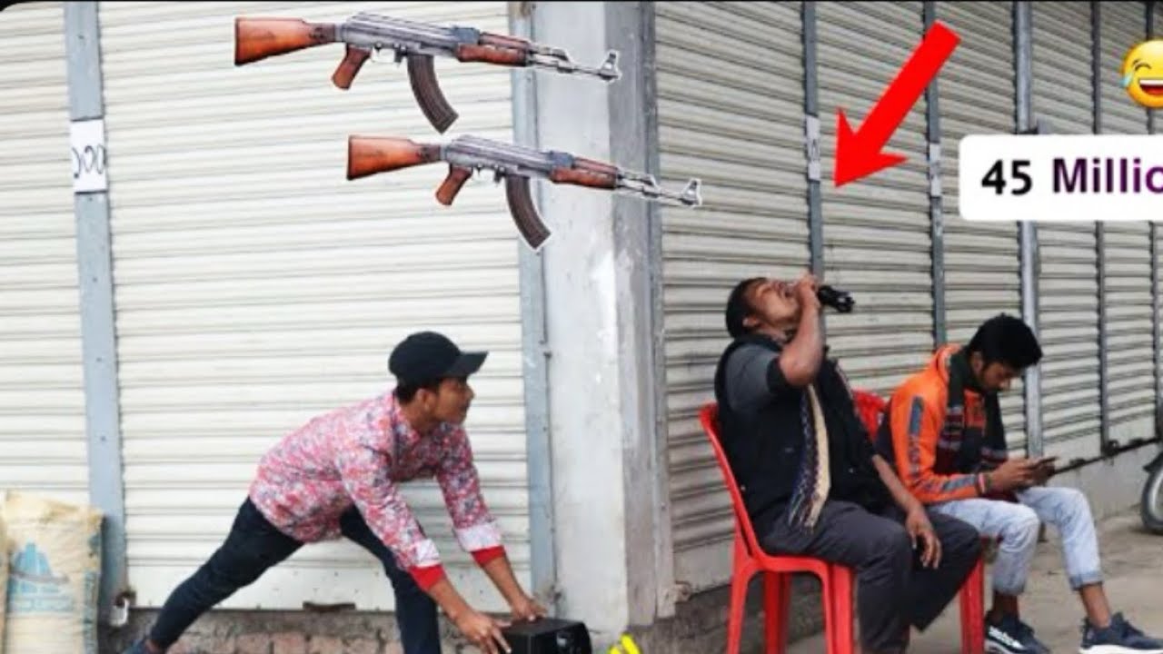 Fake Firing PRANK | Fake G-U-N shot PRANK on Public 