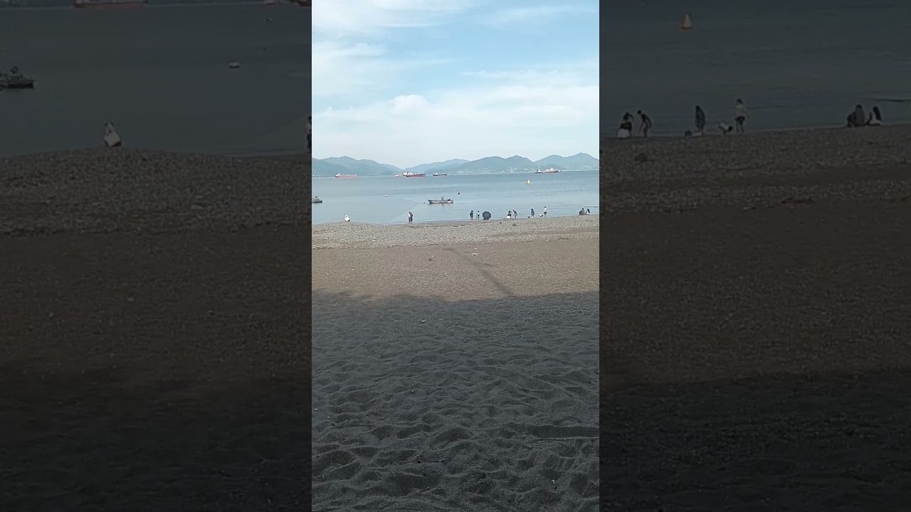 여수 만성리 검은모래해변