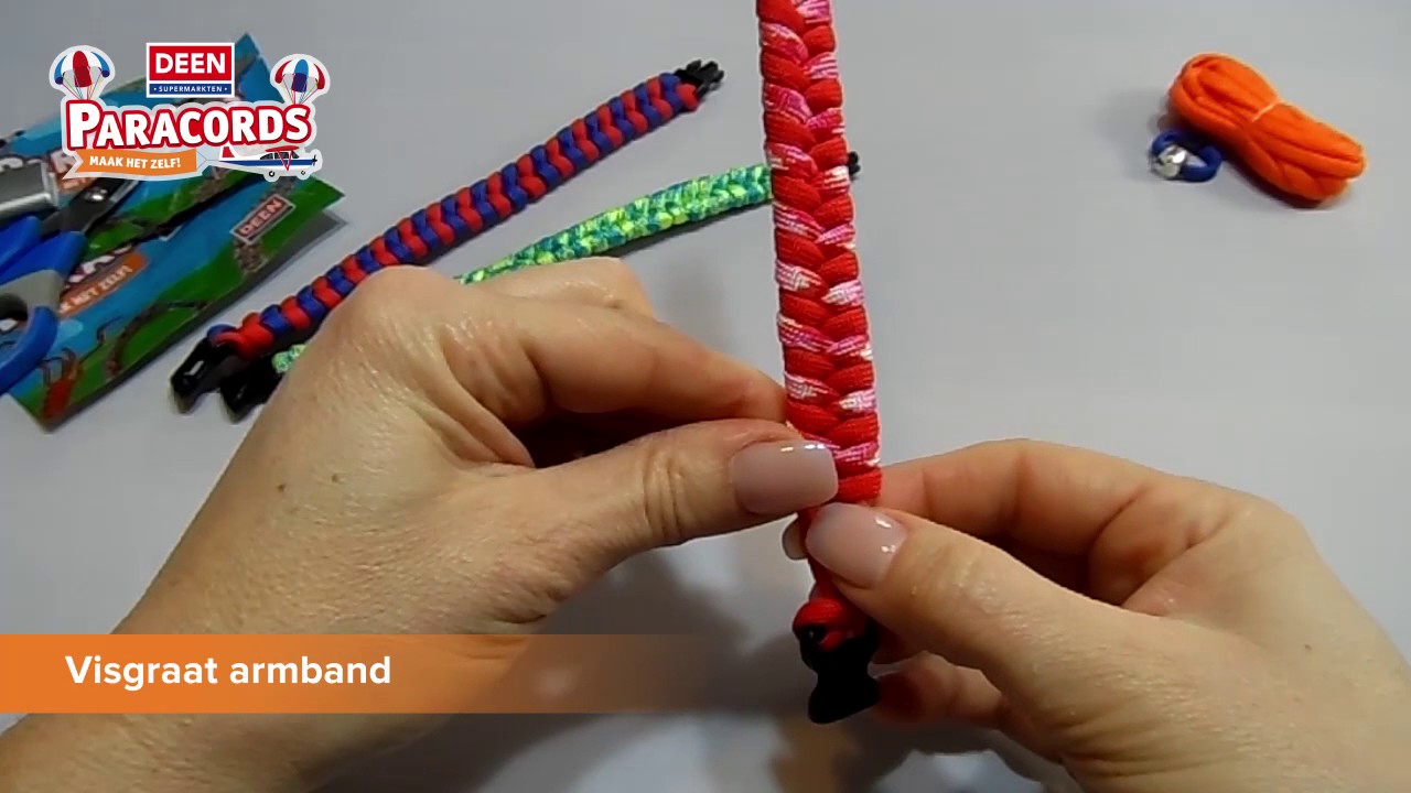 Spiksplinternieuw DEEN Paracords 5 - Visgraat armband - YouTube NB-16