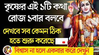 সব ভালো হতে শুরু করবে যদি কৃষ্ণের এই ১টি কথা রোজ একবার বল। Krishna Advice to overcome problems