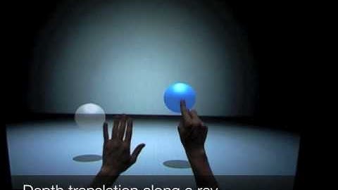 3D positioning techniques for multitouch displays