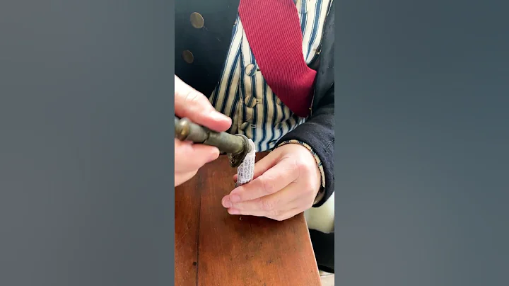 Rolling a Blank Musket Cartridge #musket #blackpowder #19thcentury