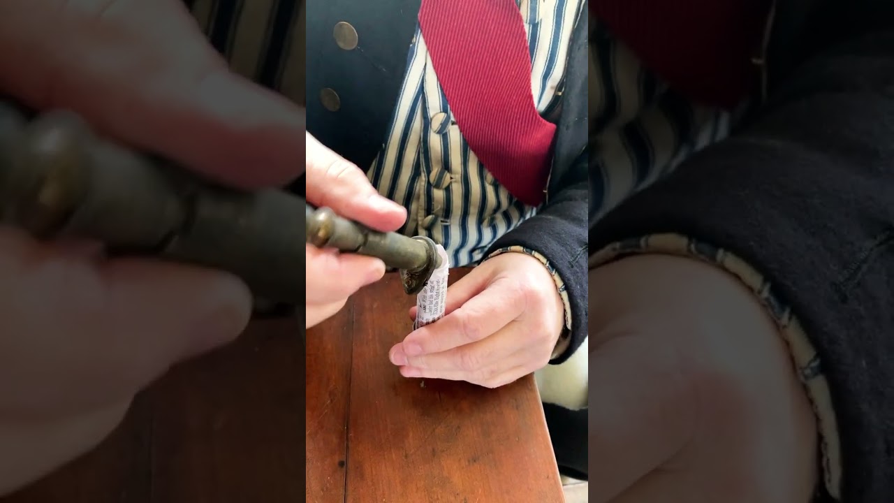 Rolling a Blank Musket Cartridge 
