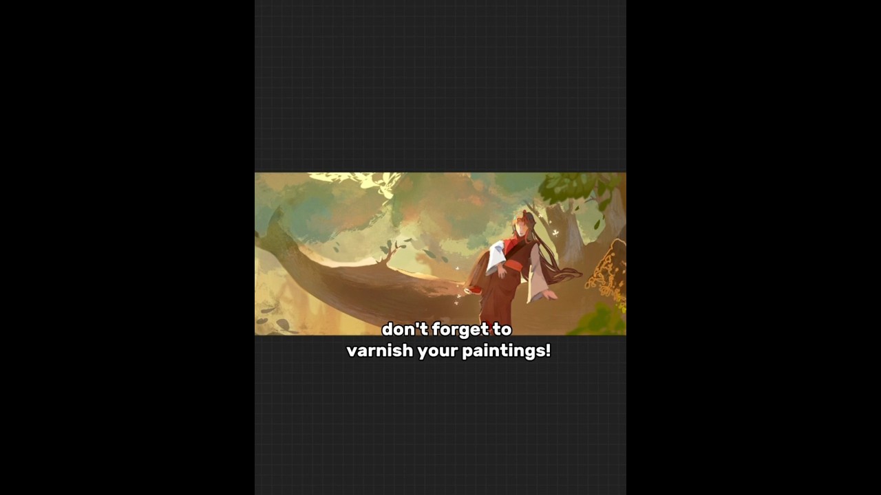 don't forget to varnish your paintings 🎨❗️ | #shorts #trending #art #painting #digitalart