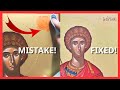 I Made a Huge Lettering Mistake! 😱 How to Erase &amp; Repair Gold Background (Live Workshop)