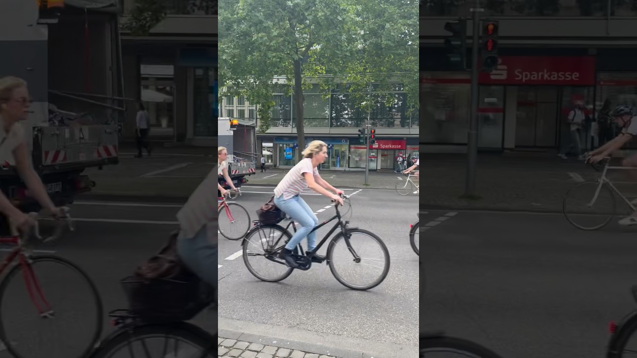 Köln, Germany. People biking everywhere! 