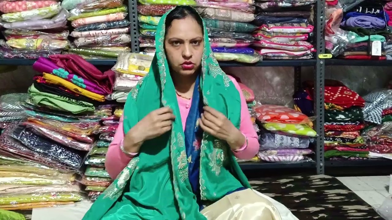 Order no - 9416301402 , Most Trending Glass Organza Suit With Crepe Bottom And Worked Duppata 