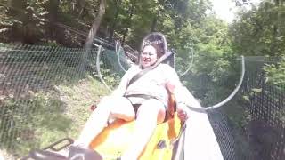 My Lovely wife  on an Alpine Coastee in Aerie Resort.
