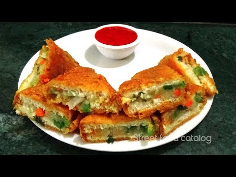 Bread Pakora recipe | How to make Potato Bread Pakora | Aloo Bread Pakora | Bread Potato Roll