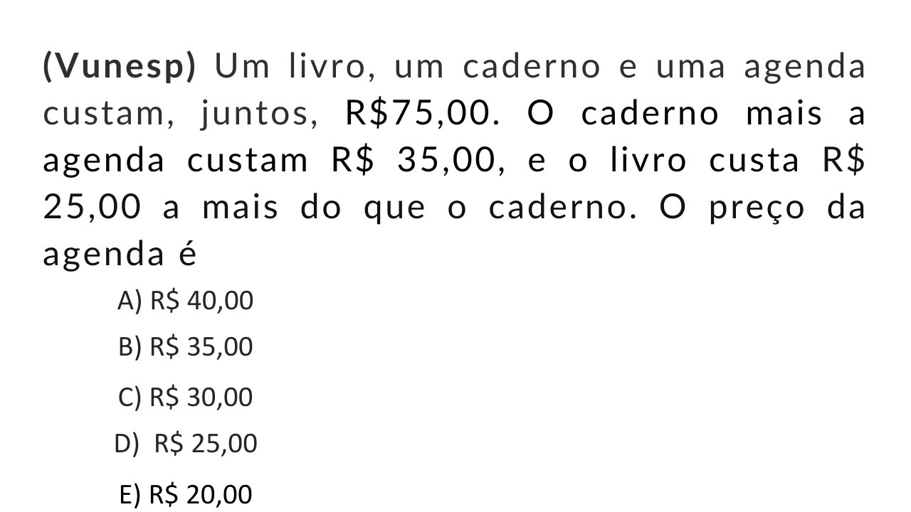 QUESTÃO DE MATEMÁTICA BÁSICA IMPERDÍVEL EM PROVA! CONSEGUE INTERPRETAR?