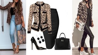 COMBINACIONES CON BLAZER EN ESTAMPADO ANIMAL PRINT 2022💖COMBINATIONS WITH ANIMAL PRINT BLAZER 2022