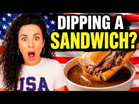 Why is He Dipping the Sandwich?! 😳🇺🇸🥪