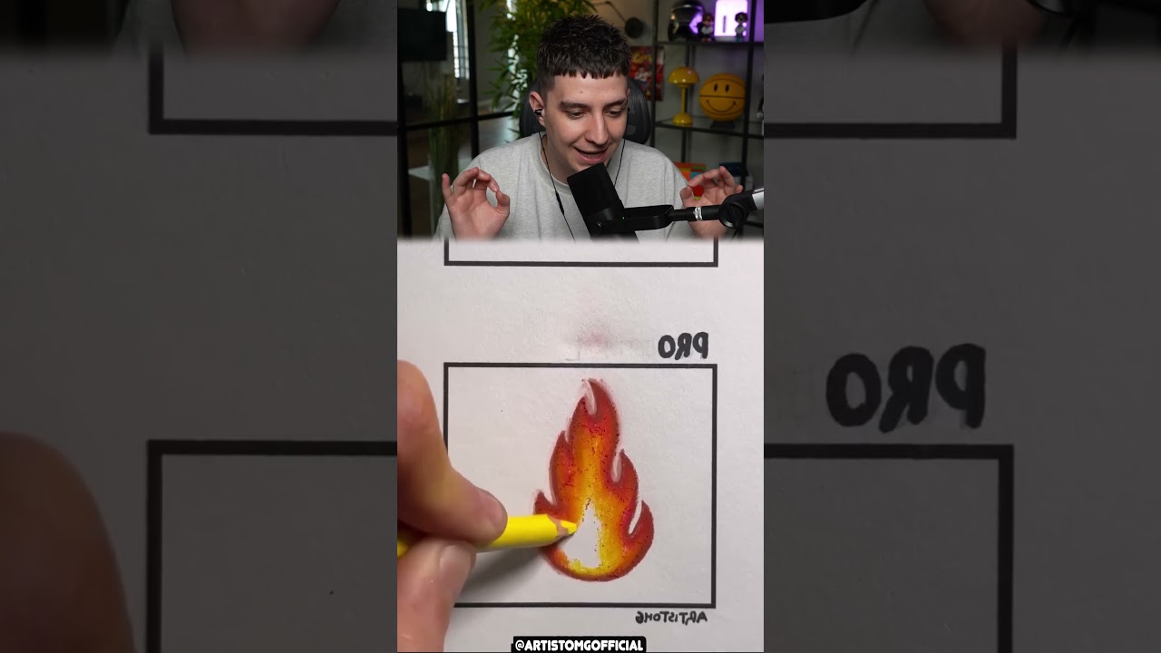 НУБ vs ПРО ОГНЕННЫЙ РИСУНОК 💀🔥