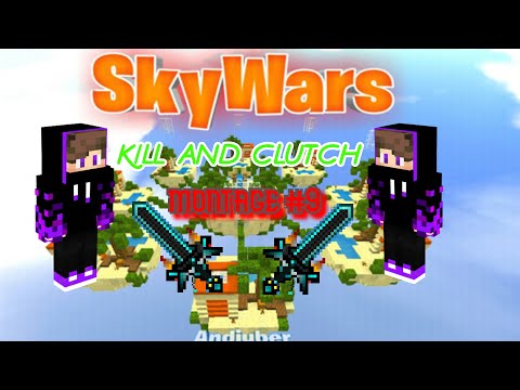 minecraft sky wars kill and clutch montage #9 (215 sub special video)
