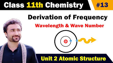 Derivation of Frequency Wavelength and Wave number class 11