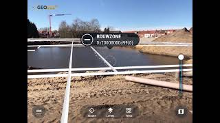 Demo vGIS DWG model op iPad Geodeet