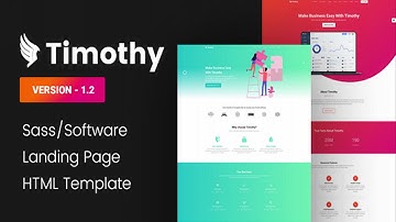 Timothy - Software Landing Page HTML Template | Themeforest Website Templates and Themes
