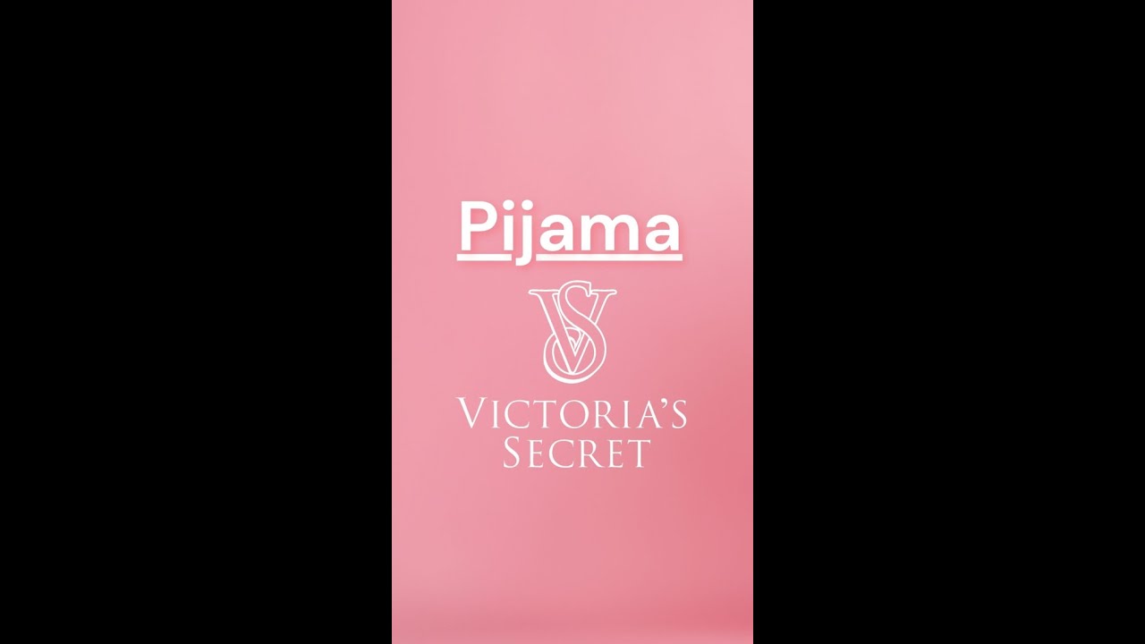 Pijama Victoria’s Secret em cetim preto