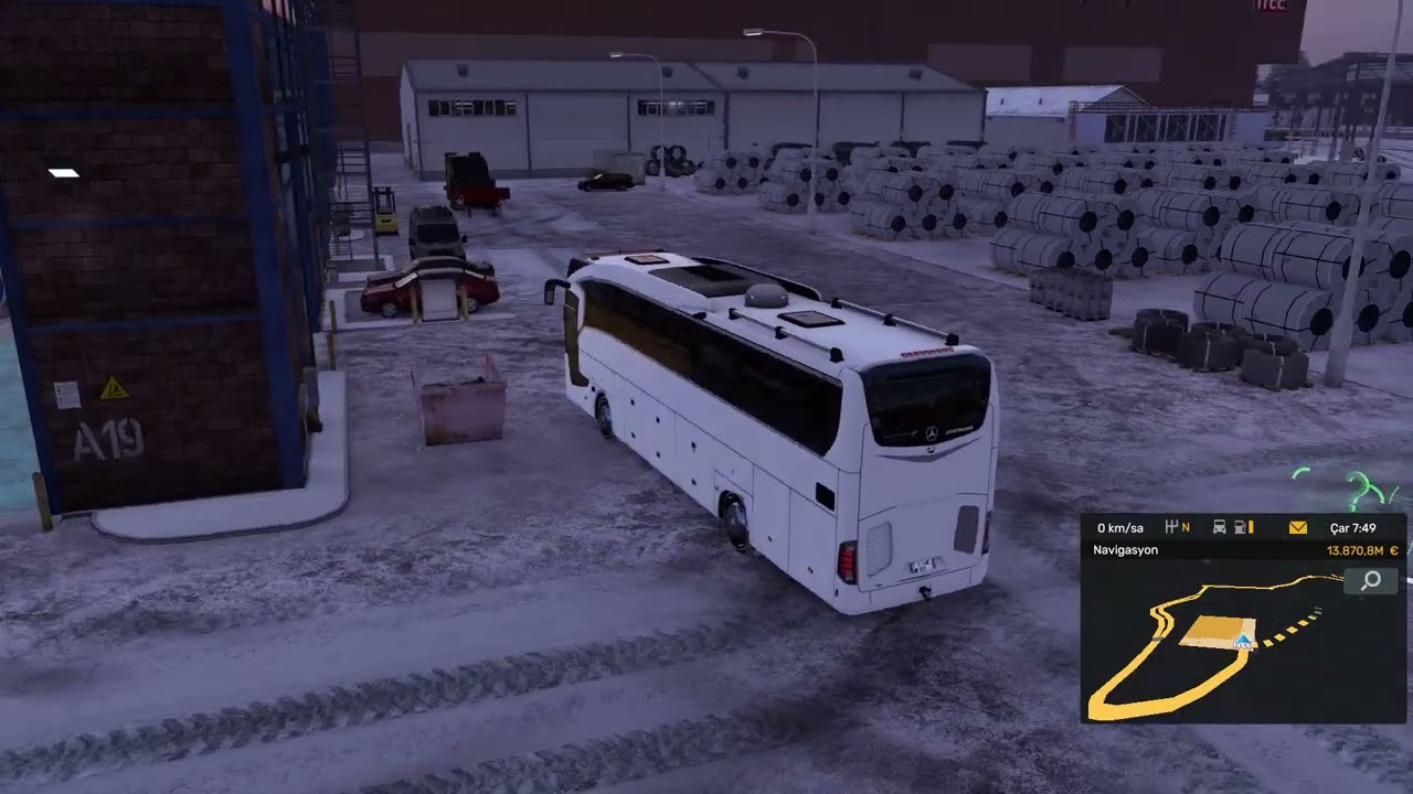 ets 2 ama tır yerine OTOBÜS