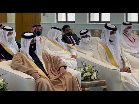 ناصر بن حمد يفتتح مسجد المغفور له فيصل بن حمد في مدينة حمد