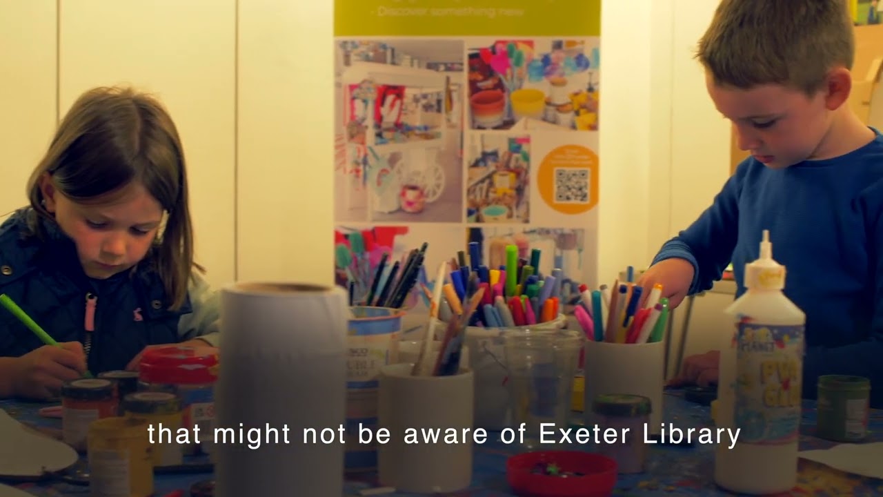 Libraries Unlimited pop up library concept and set up on Exeter High Street 2022