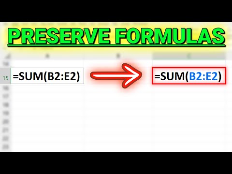 How to Copy and Paste Formulas in Excel without Changing Cell References