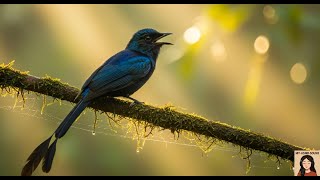 The Relaxing ASMR Whistle of the Drongo in Tropical Forest | Nature Birdsong for Focus screenshot 1