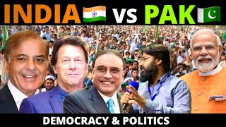 POLITICS & DEMOCRACY IN INDIA VS PAKISTAN | PAKISTANI UNIVERSITY STUDENTS REACTION ||