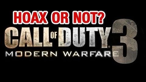 Modern Warfare 3 Website a Hoax? Or is it?