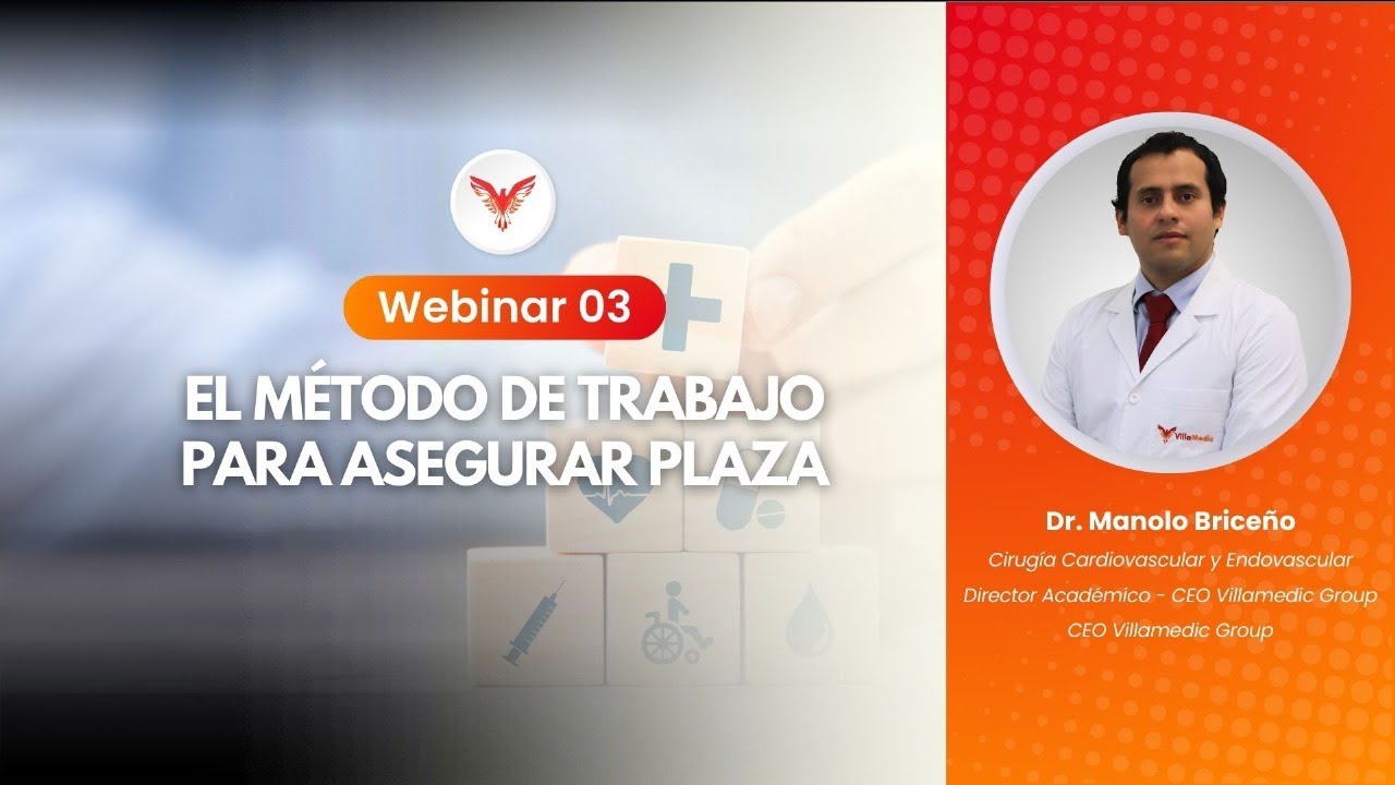 Residentado Médico 2024 - El método de trabajo para ASEGURAR PLAZA. Dr. Manolo Briceño