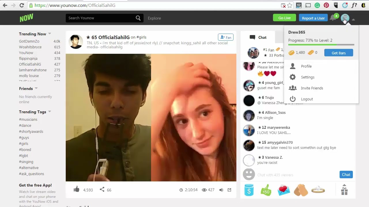 How To Make Money On YouNow App | Broadcast And Get Paid In Dollars