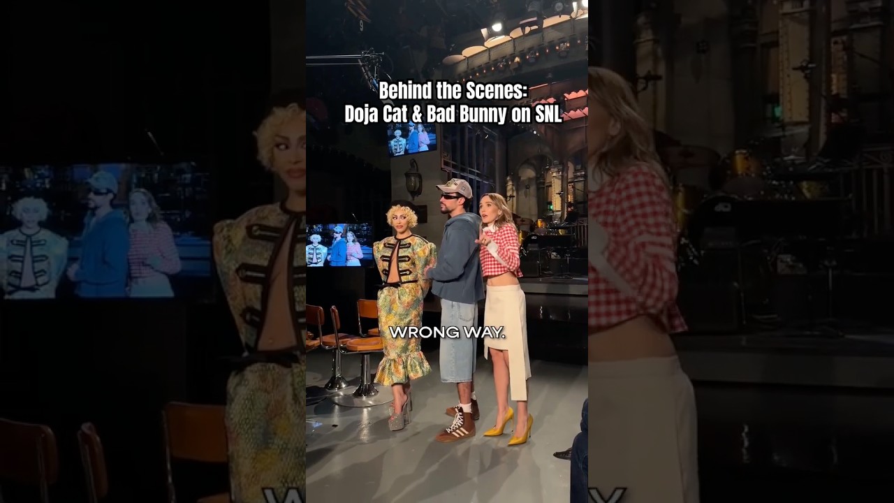 За кадром: Doja Cat и Bad Bunny на SNL