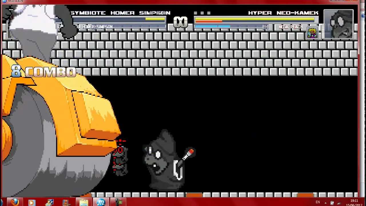 Mugen Two Cheap Homer Types vs Hyper Neo Kamek and Nega Peach