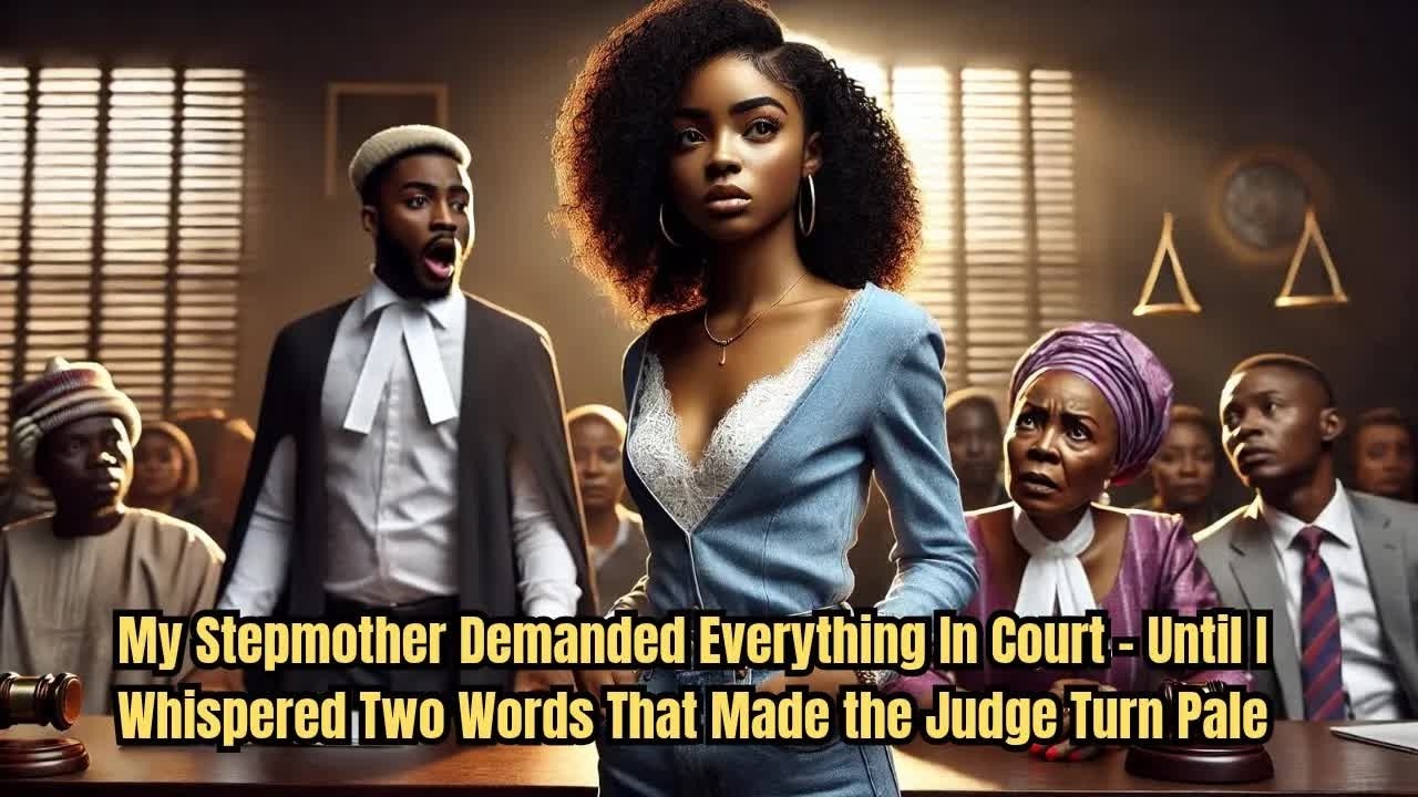 My Stepmother Demanded Everything In Court Until I Whispered Two Words That Made the Judge Turn Pale