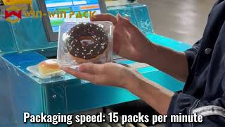 WIN WIN PACK Tabletop Food Wrapping Machine | 15 Packs/Min for Donuts, Fruits, Vegetables & Meats! 🍩